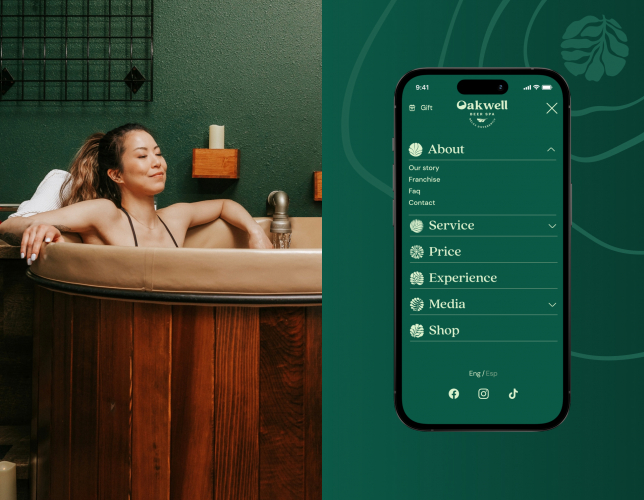 Oakwell Beer Spa — Website Design for Spa Center screenshot 4