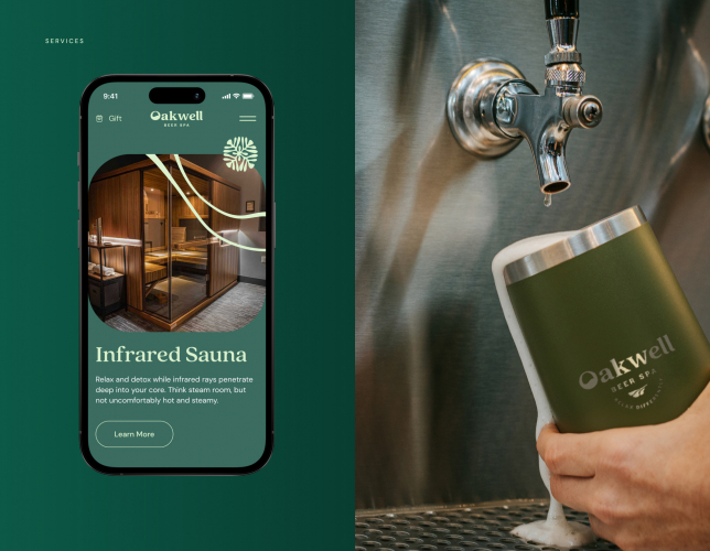 Oakwell Beer Spa — Website Design for Spa Center screenshot 2