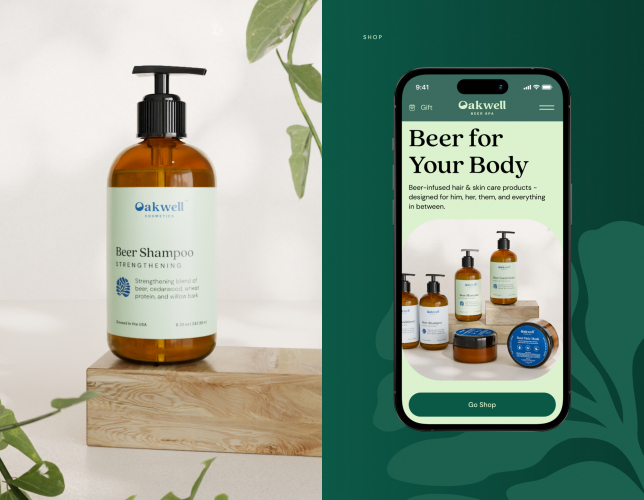 Oakwell Beer Spa — Website Design for Spa Center screenshot 1