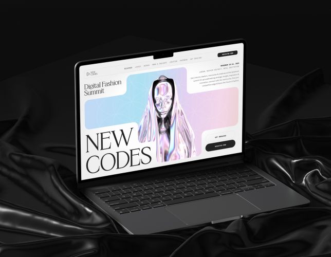 New Codes — Website Design for Fashion Summit screenshot 1