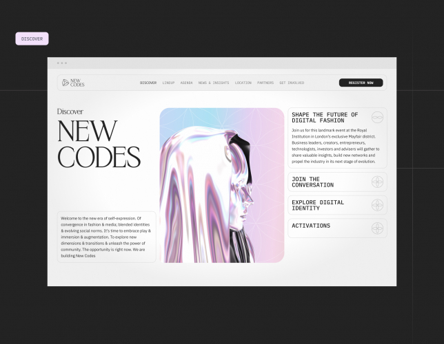 New Codes — Website Design for Fashion Summit screenshot 4