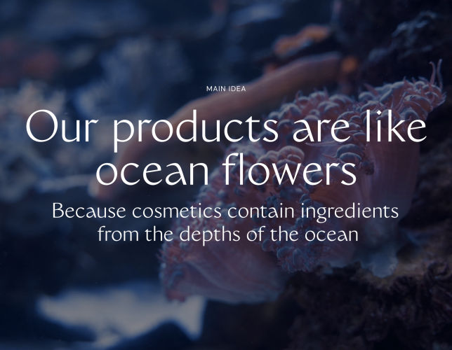 LaMarine — Website for Cosmetics Brand screenshot 1