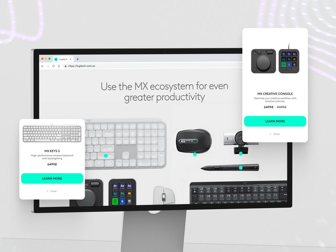Logitech - a Landing Page and Video Production Project for the World-renowned Brand screenshot 2