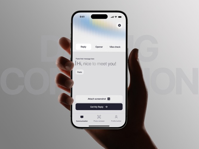 Flirt Genius - Mobile App Design for an AI-powered Assistan screenshot 1