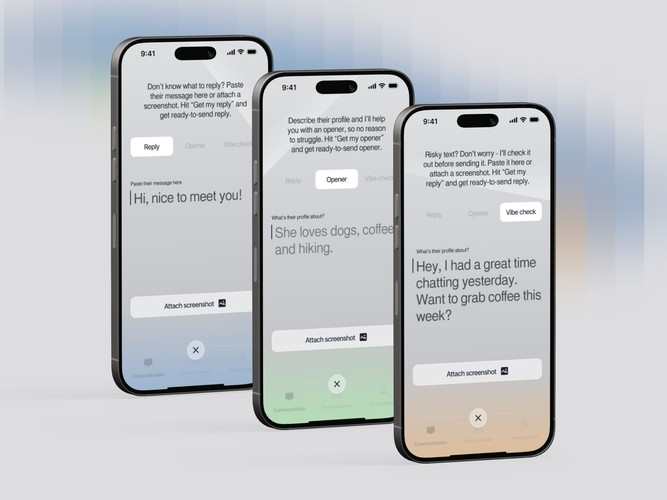 Flirt Genius - Mobile App Design for an AI-powered Assistan screenshot 2