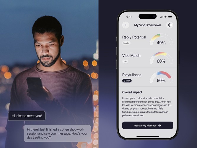 Flirt Genius - Mobile App Design for an AI-powered Assistan screenshot 4