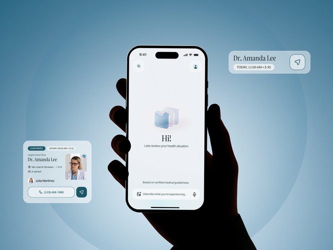 Healthcare App - Mobile App Design for AI-assisted Healthcare Platform screenshot 2