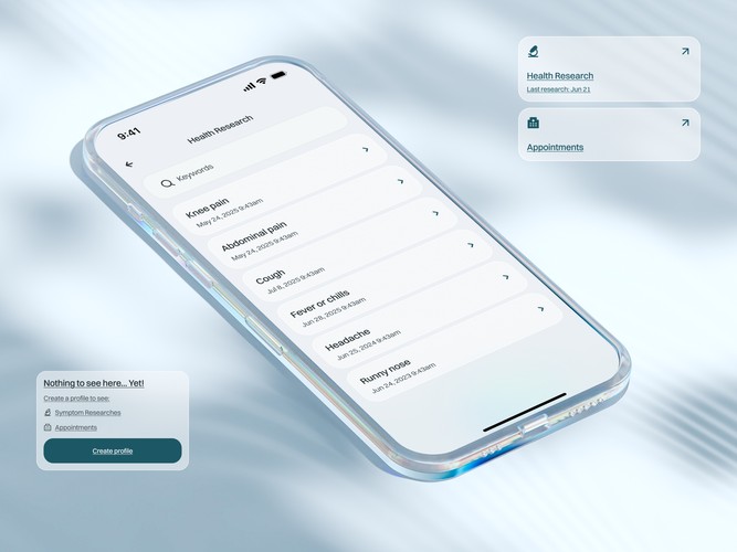 Healthcare App - Mobile App Design for AI-assisted Healthcare Platform screenshot 4