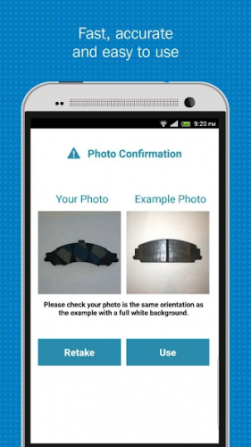 Brake Pad Identification Mobile App screenshot 2