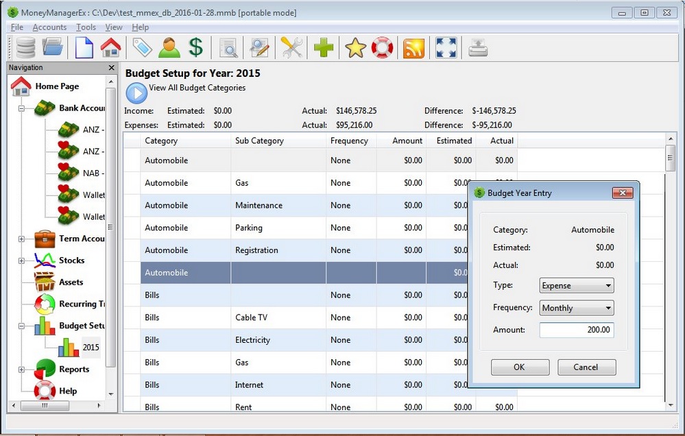 desktop based budget software free