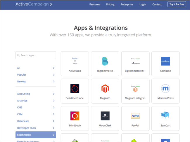 activecampaign integrations
