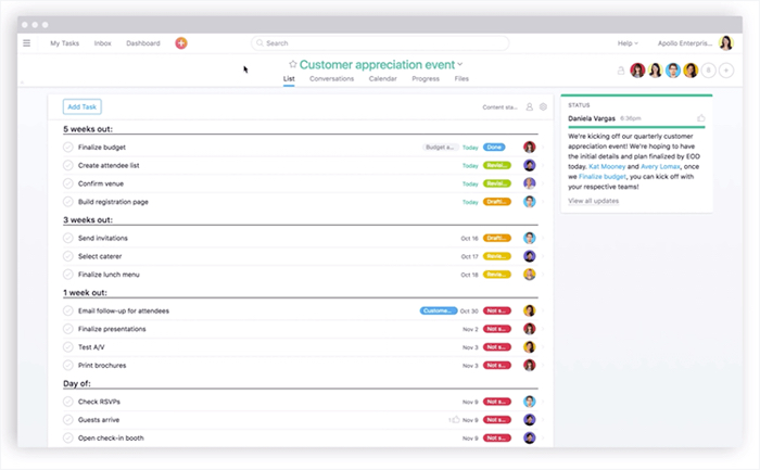 asana choosing workspaces projects tasks subtasks