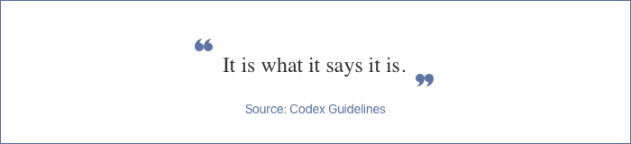 quote on codex guidelines