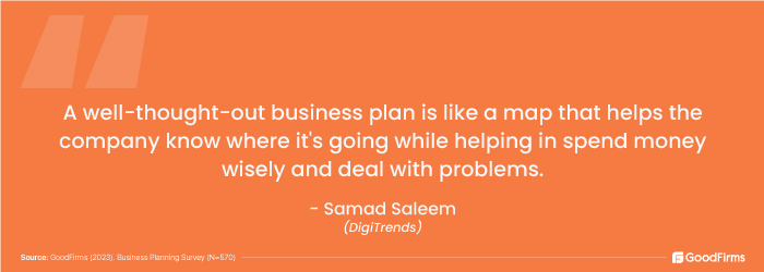 quote about samad saleem on business planning