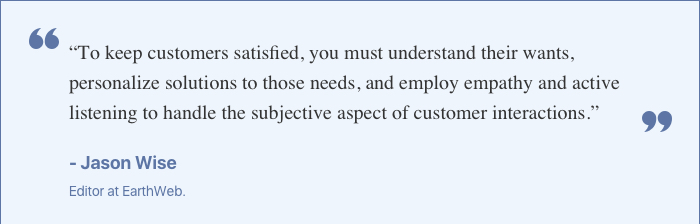 quote customer interaction jason wise