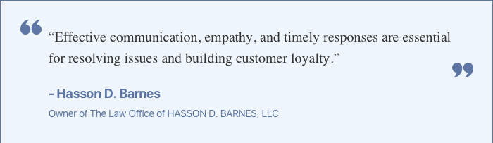 quote customer loyalty hasson barnes