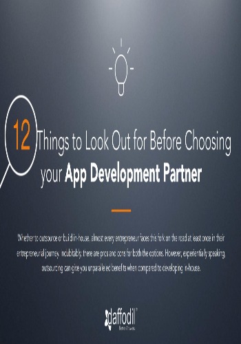 12 Things to Look Out for Before Choosing your App Development Partner
