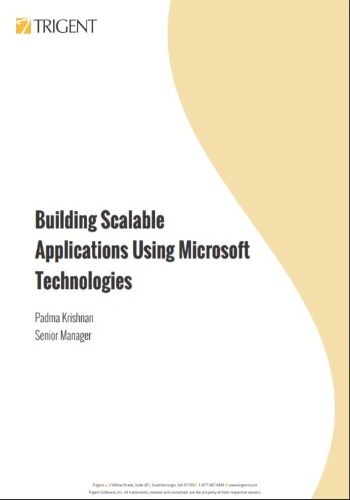 Building Scalable Applications Using Microsoft Technologies