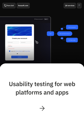 QA services: Usability testing for web platforms and apps