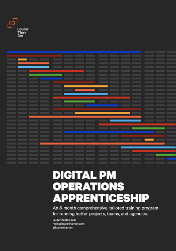 Digital PM Ops Apprenticeship outline