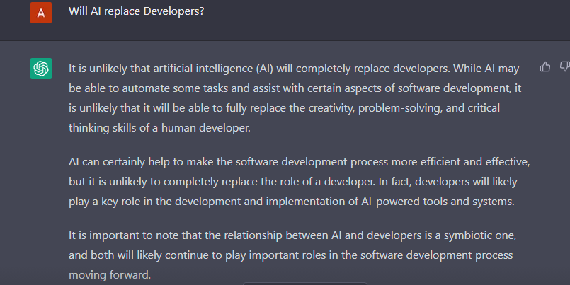 will ai replace developers 