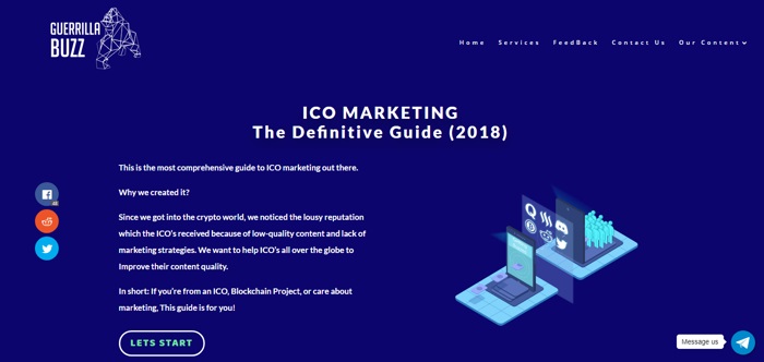 Guerrilla Buzz ICO marketing agency at Goodfirms