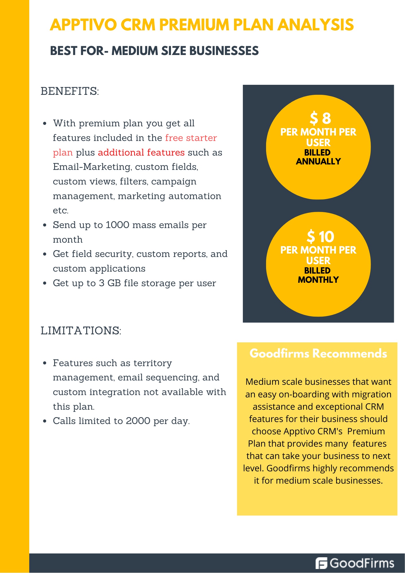 CRM for Medium size businesses