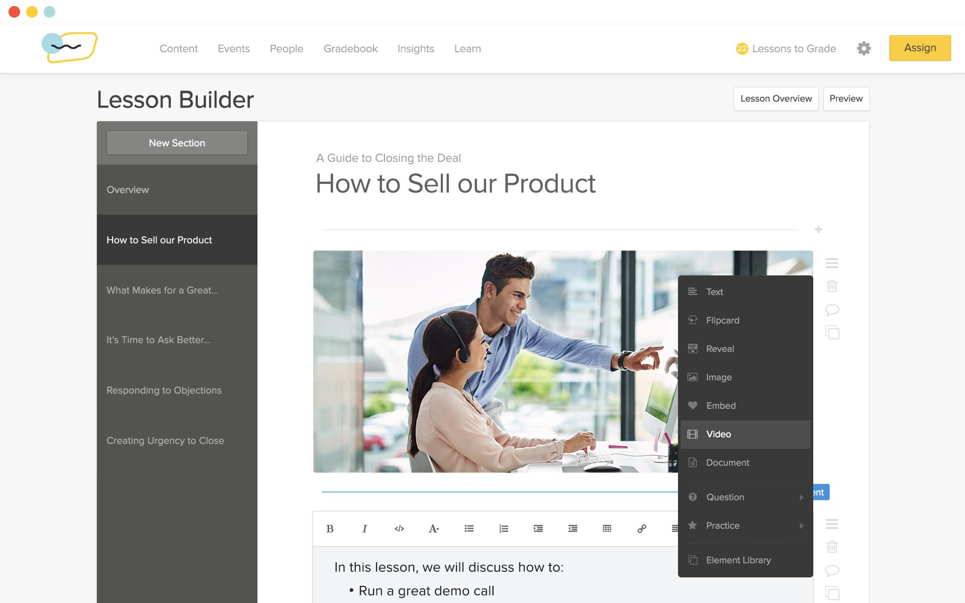 Lessonly Training Sotware