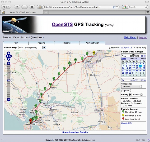 OpenGTS free and open source GPS tracking software