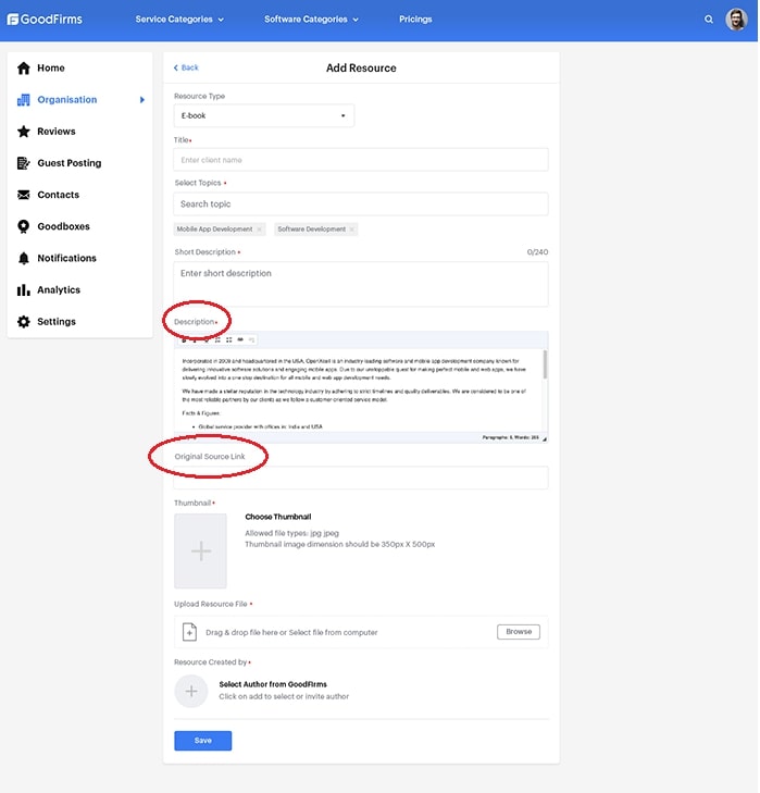 Goodfirms Description Resource Original Source Link