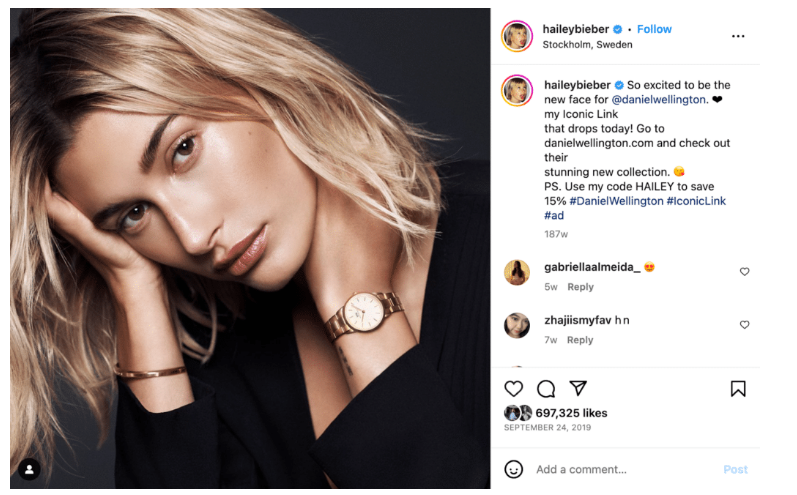 Instagram Influencer Example