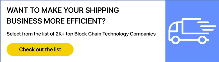 list of blockchain companies for shipping applications