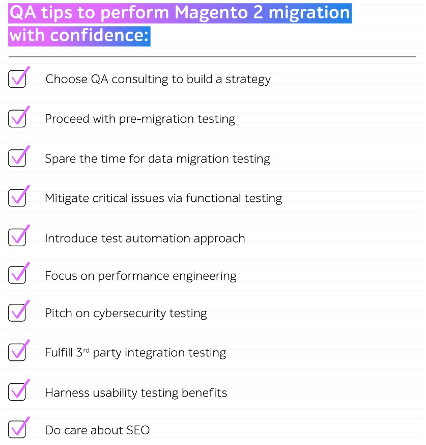 QA Tips to Perform Magento 2 Migration with Confidence