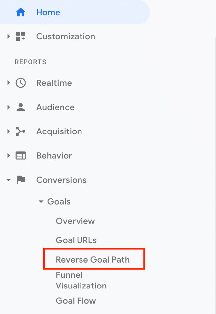 Reversal Goal Path For Web Analytics 