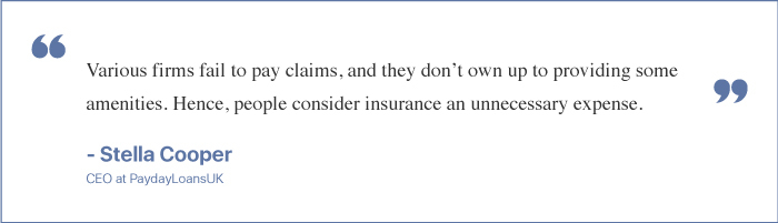Stella Cooper Quote on Insurance 