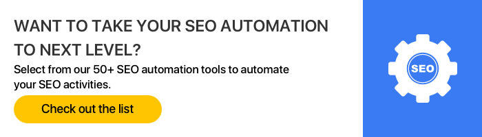 Want to automate SEO 
