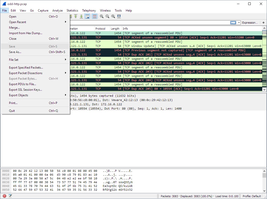 wireshark filters and their usage