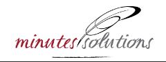 Minutes Solutions