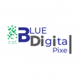 Blue Digital Pixel 