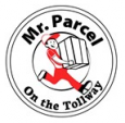 Mr. Parcel on the Tollway
