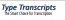 Transcribing Service