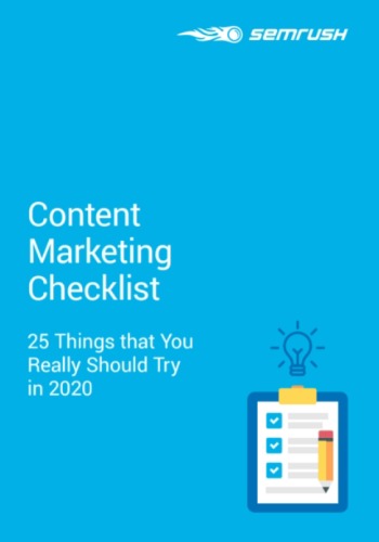 Content Marketing Checklist: 25 Things that You Really Should Try in 2020