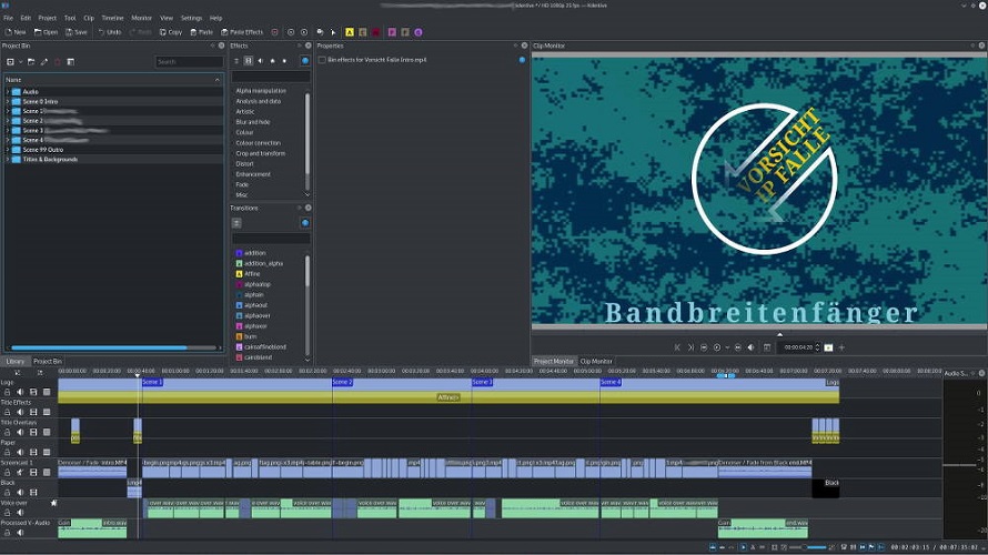 Kdenlive screenshot