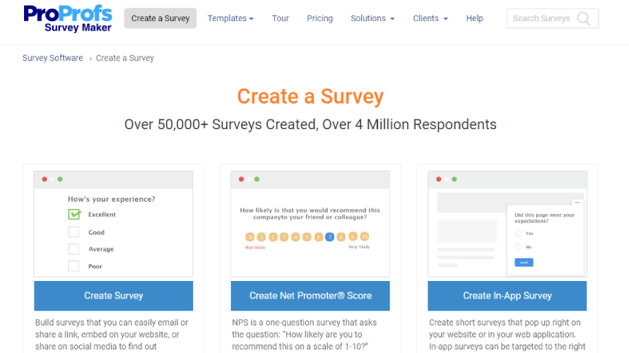 ProProfs Survey Maker