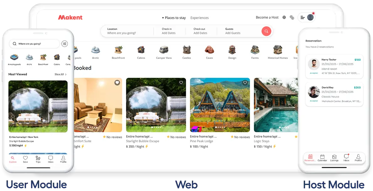 Makent - Airbnb Clone