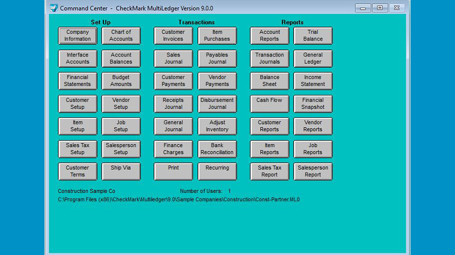 CheckMark MultiLedger