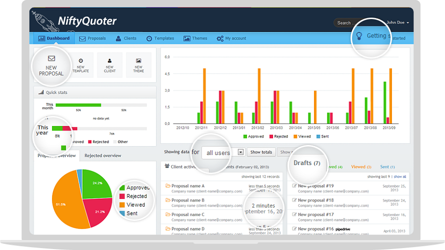 NiftyQuoter  screenshot