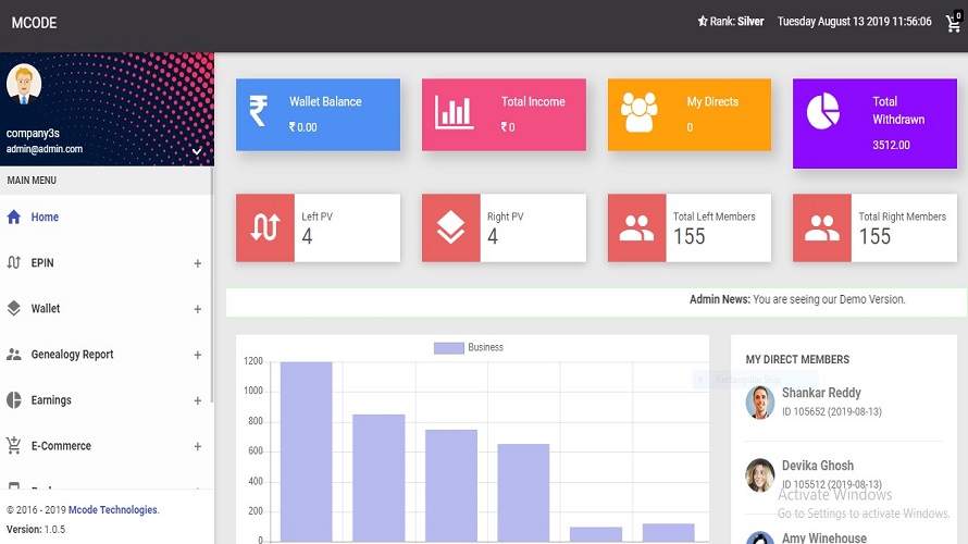 mCode MLM Software