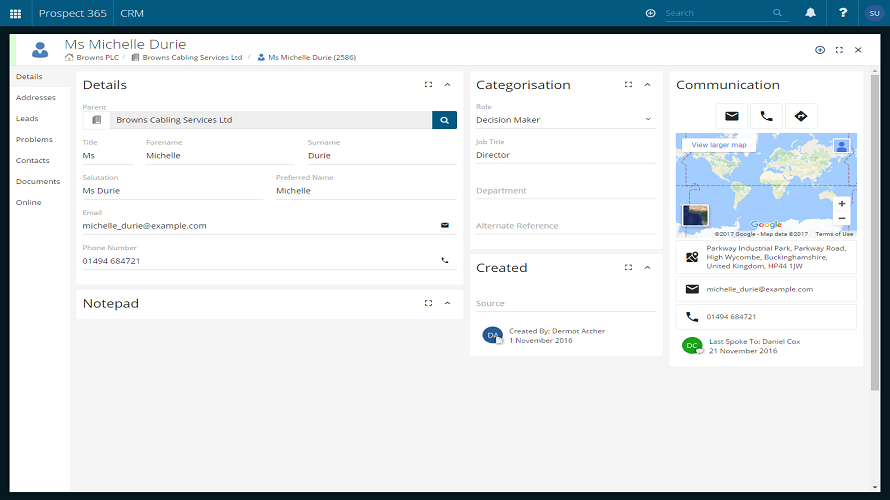 Prospect Stock-Aware CRM