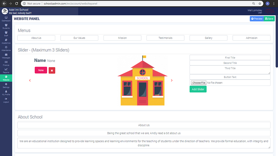 SchoolzAdmin